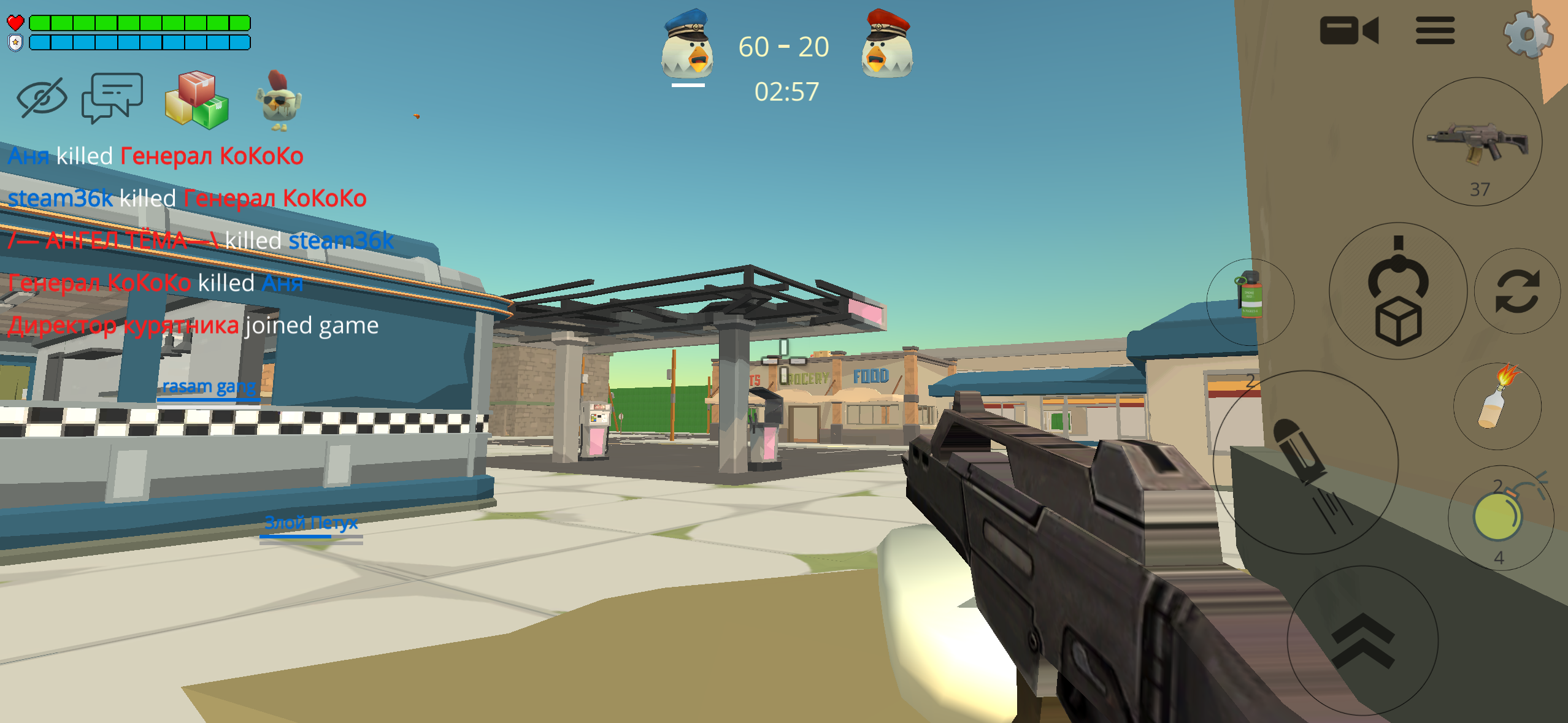Battle-Ready Chicken with a Pistol – Play for Free
